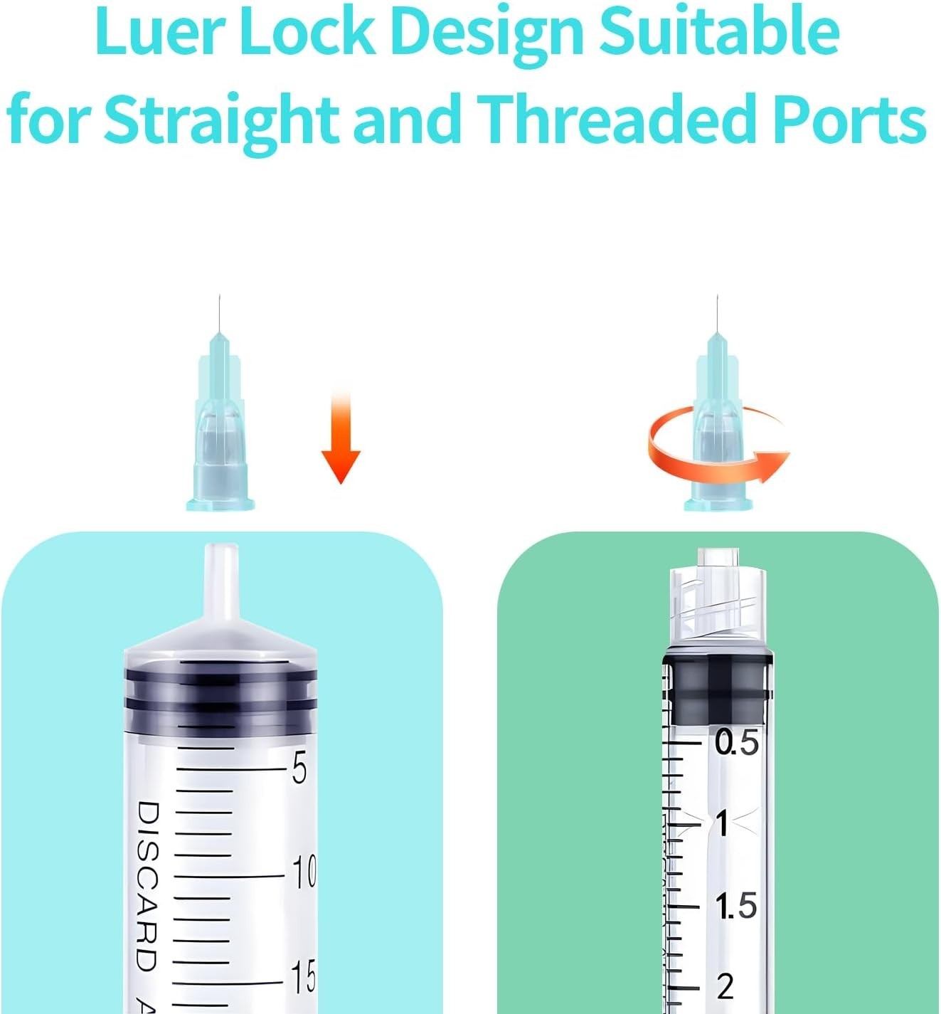 100pcs 32 Ga 4mm Syringe Set – Indispensable Lab Tools, Individually Sealed