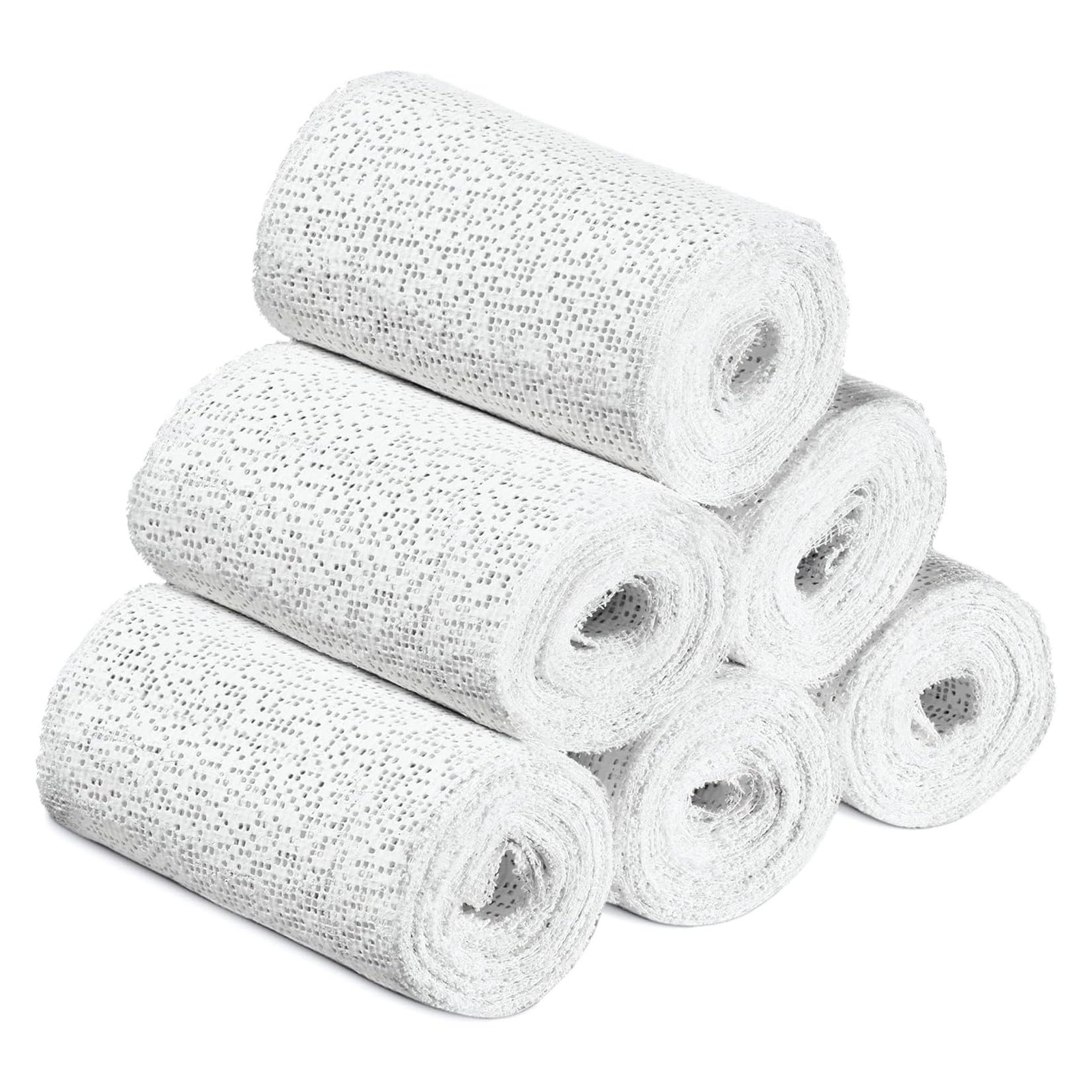 Plaster Coth Rolls 6 Pack Gauze Bandage 7.5*270cm, White