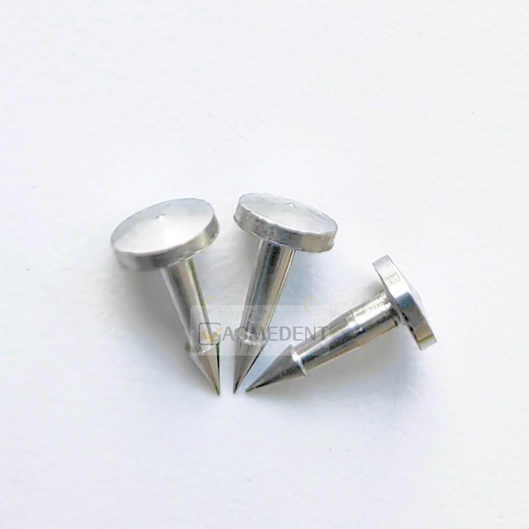 Dental Bone Tack Pins Handle Membrane GBR Fixation Strike Straight Curve TI TAC