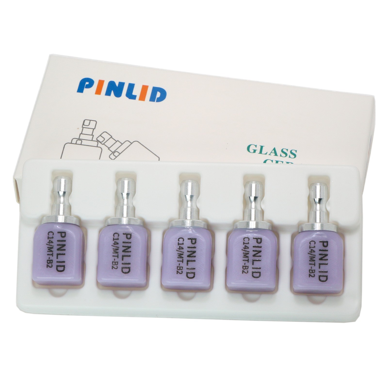 C14 Dental Ceramic Blocks Lithium Disilicate Cerec CAD CAM MT A1 A2 A3 5Pcs/Box