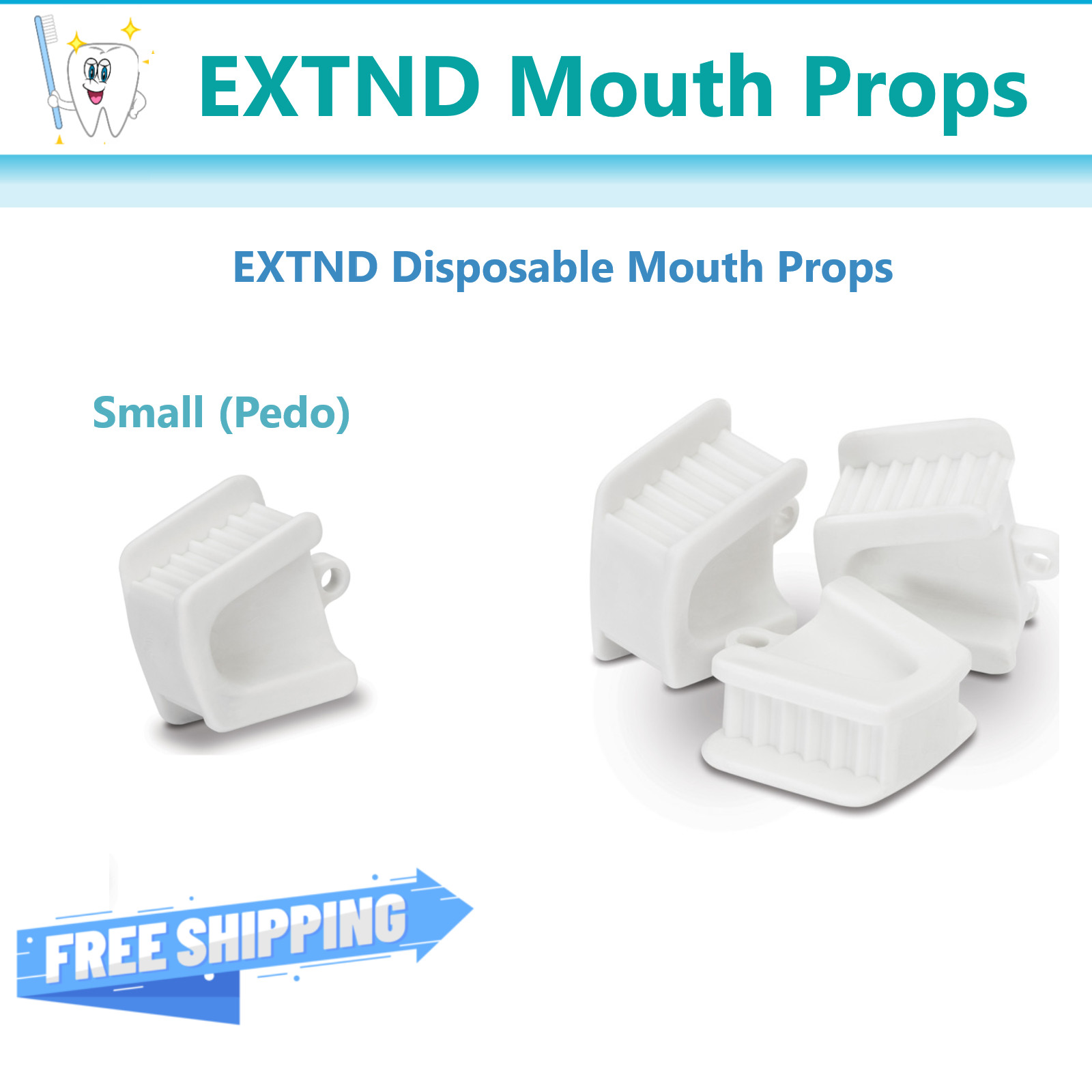 Dental Ortho Piercing Disposable Mouth Props Bite Blocks ( Adult, Child, Pedo)