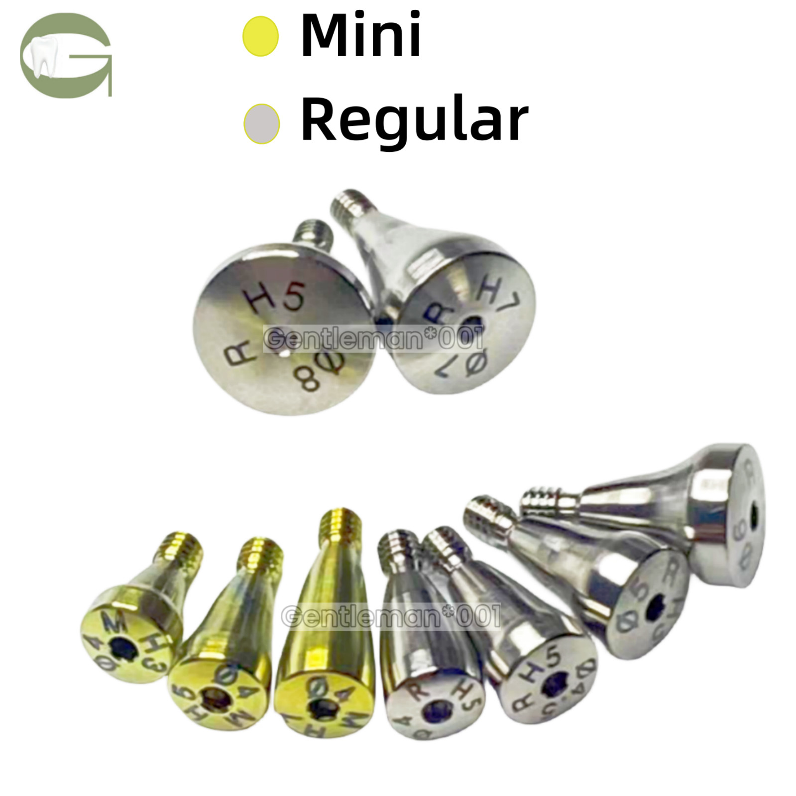 Dental Caps Healing Abutment Cap Mini Regular Platform Fits Osstem Hiossen