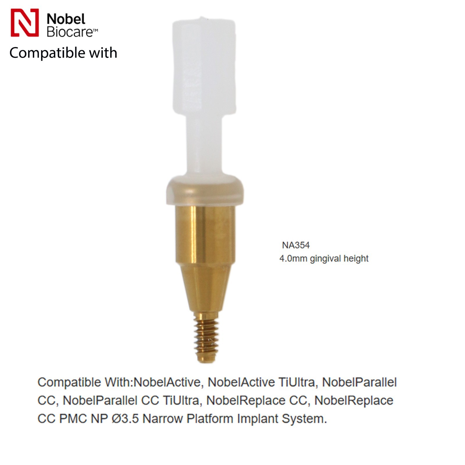 Implant Locat0r Abutment NP/RP, Fit For Nobel Biocare Active ,AH=1/2/3/4/5.0mm