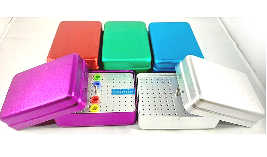 RULER Dental Endo Box for storing Files Burs & GP/PP Points 112 Holes in 5 Color