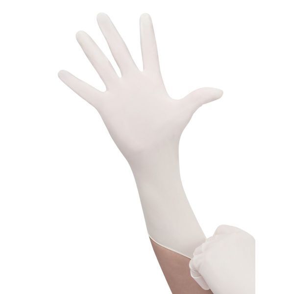House Brand Latex Gloves, Powder-Free, Textured, Non-Sterile, Large, 100/Bx