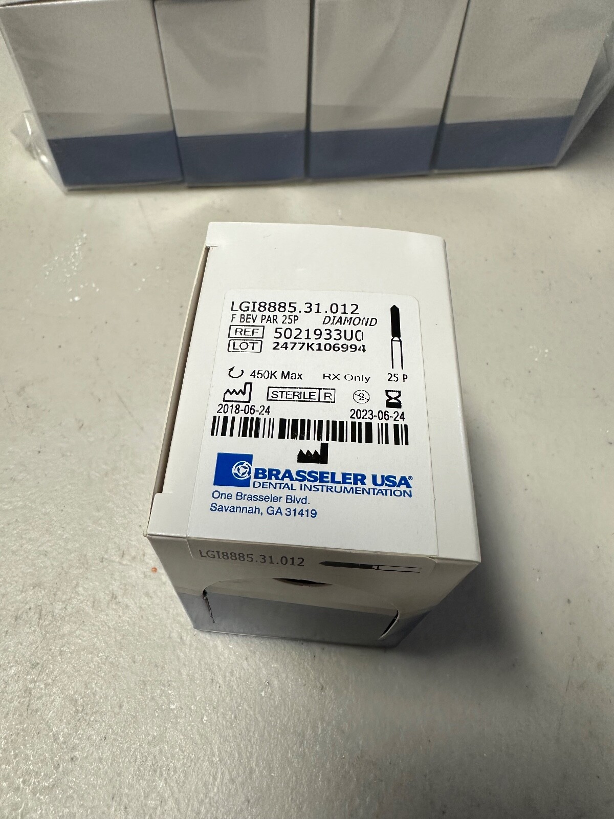 New Brasseler USA FG DIAMONDS LGI8885.31.012, 25 pkg.