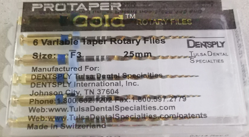12 Packs Dentsply ProTaper Gold Rotary Files F1,F2,F3,S1,S2,SX-F3 21MM/25MM/31MM