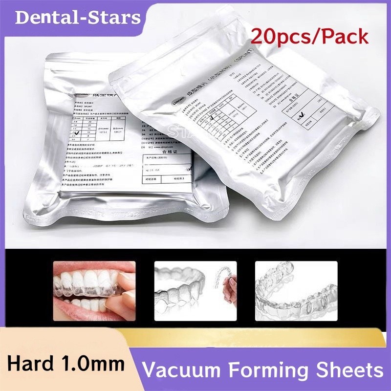 1Pack Dental Vacuum Forming Sheets Lab Splint Thermoforming Materials Hard 1.0mm