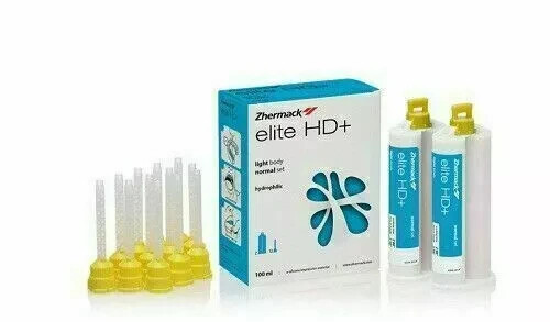 Zhermack Elite Hd+ Light Body Normal Set Cartridge 50ml Base + 50ml Catalyst