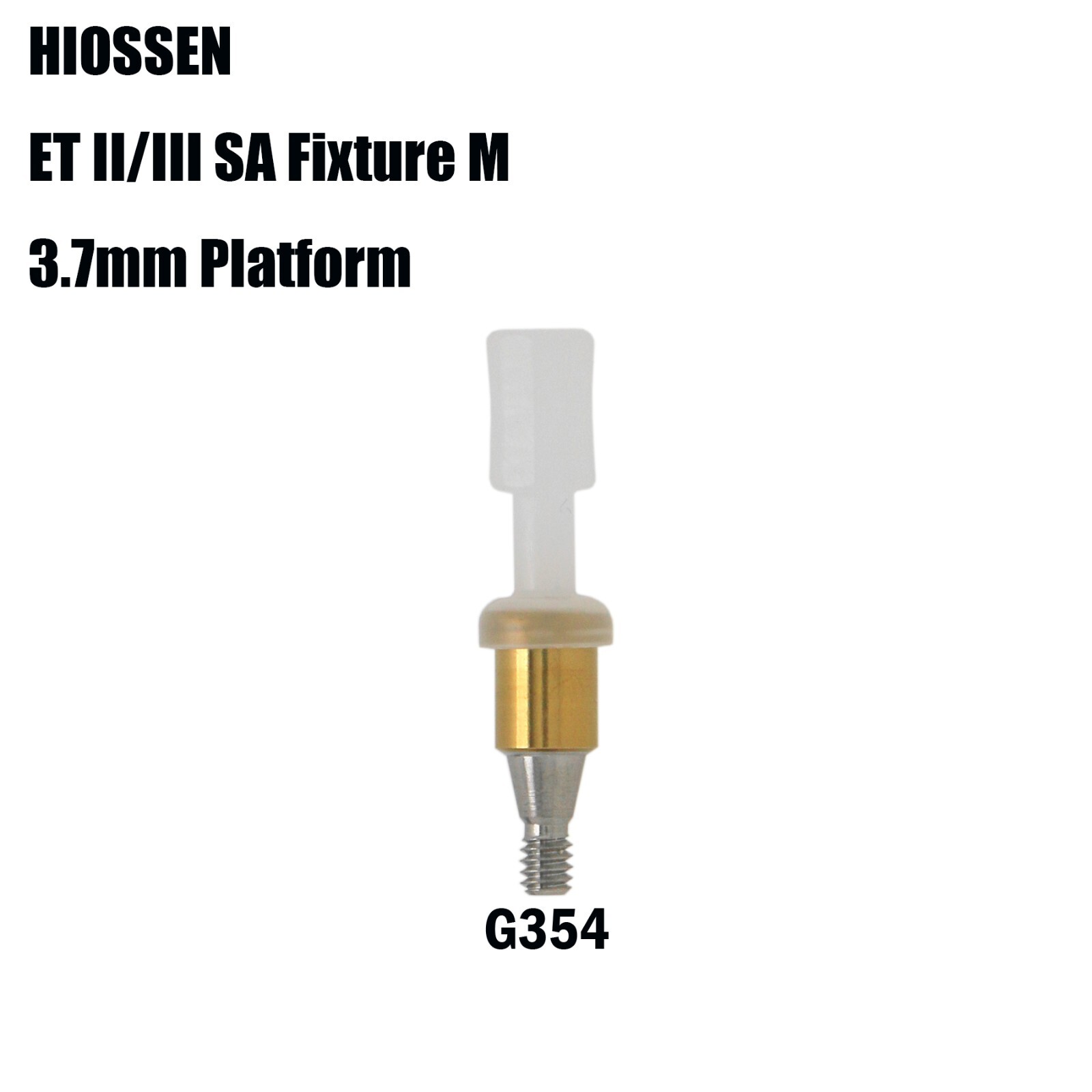 US Hiossen Mini G354 Implant Abutment Set 4mm PEEK Caps Metal Housing ET II/III