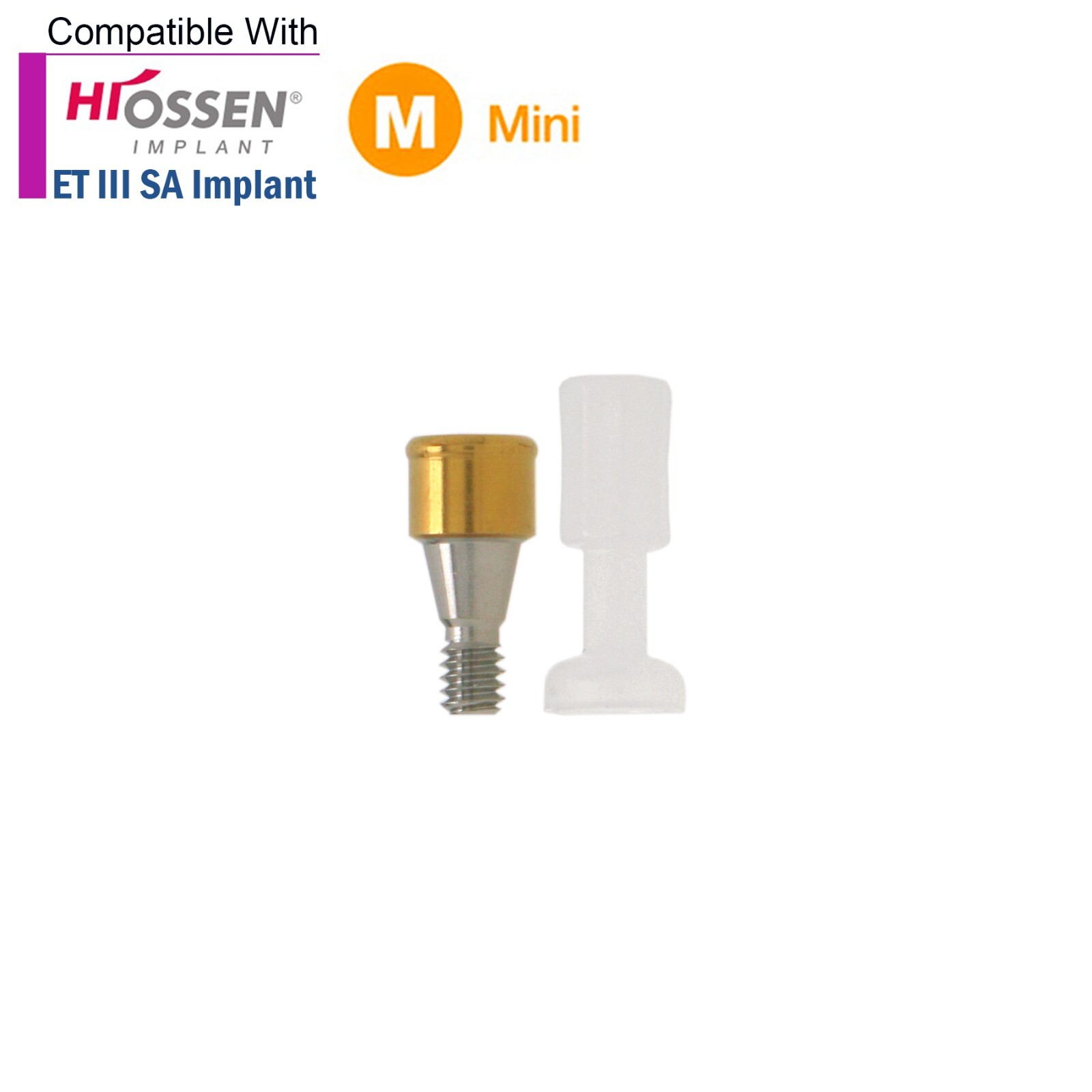US HIOSSEN ET Locator Overdenture Abutment Male Cap fit Osstem MINI/Regular