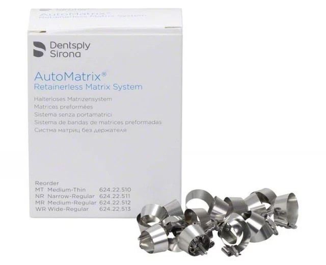 Dentsply AUTOMATRIX Retainerless Dental Matrix System 72 Bands All Sizes