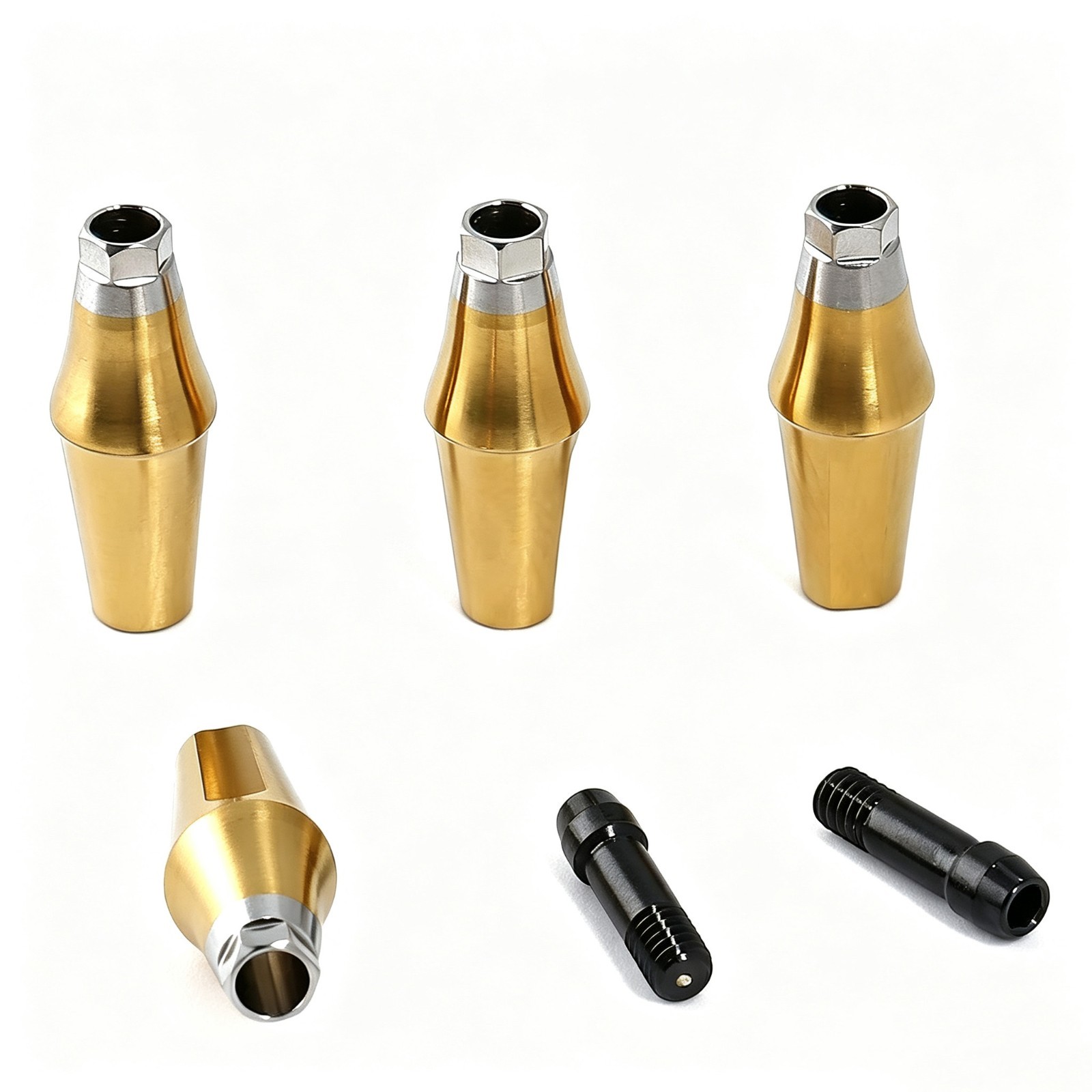 US Titanium Straight Dental Abutment Mini Regular Hex Fit Hiossen ET TS Implants