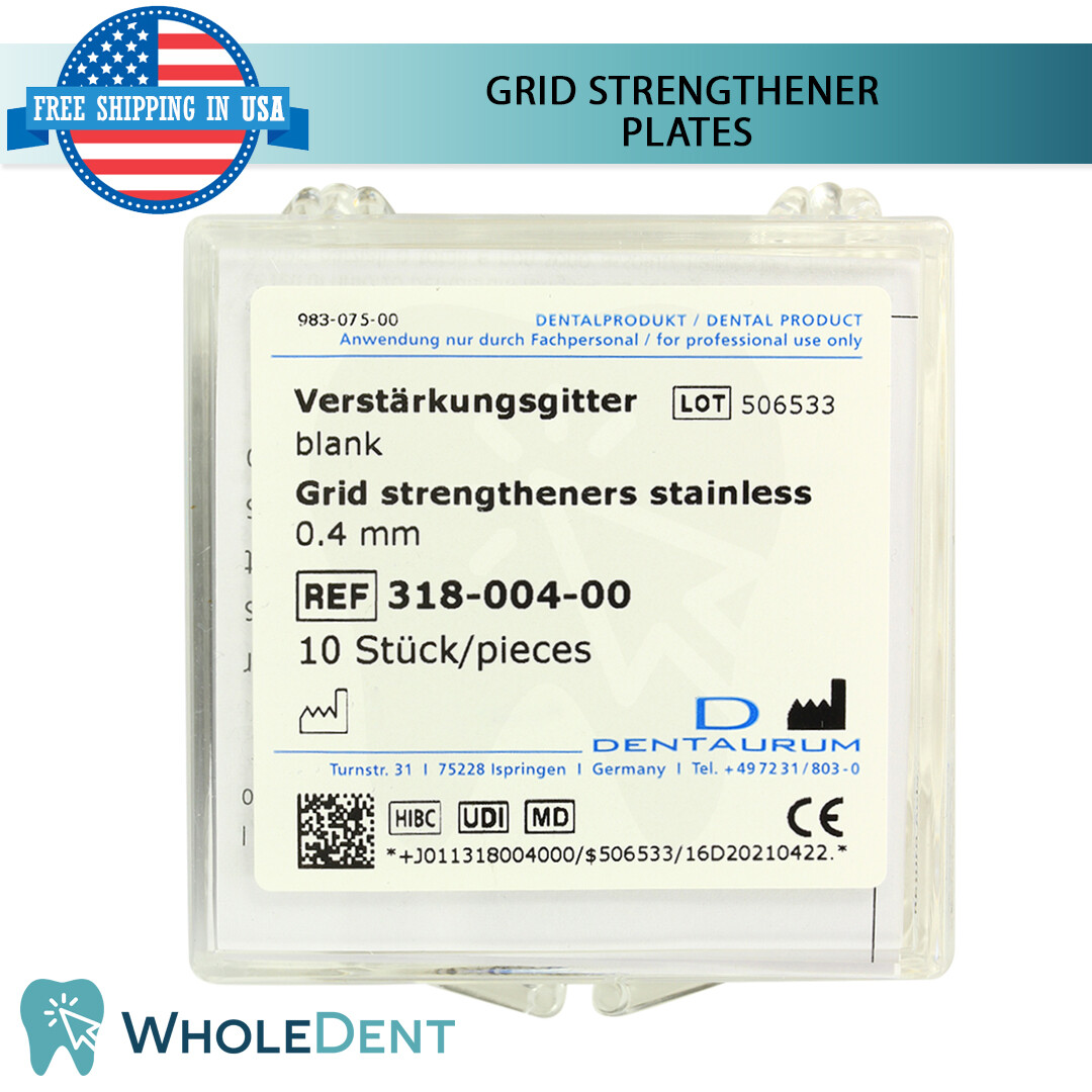 Dental Lab Laboratory Grid Strengthener Plates Dentaurum Stainless Steel 10pcs