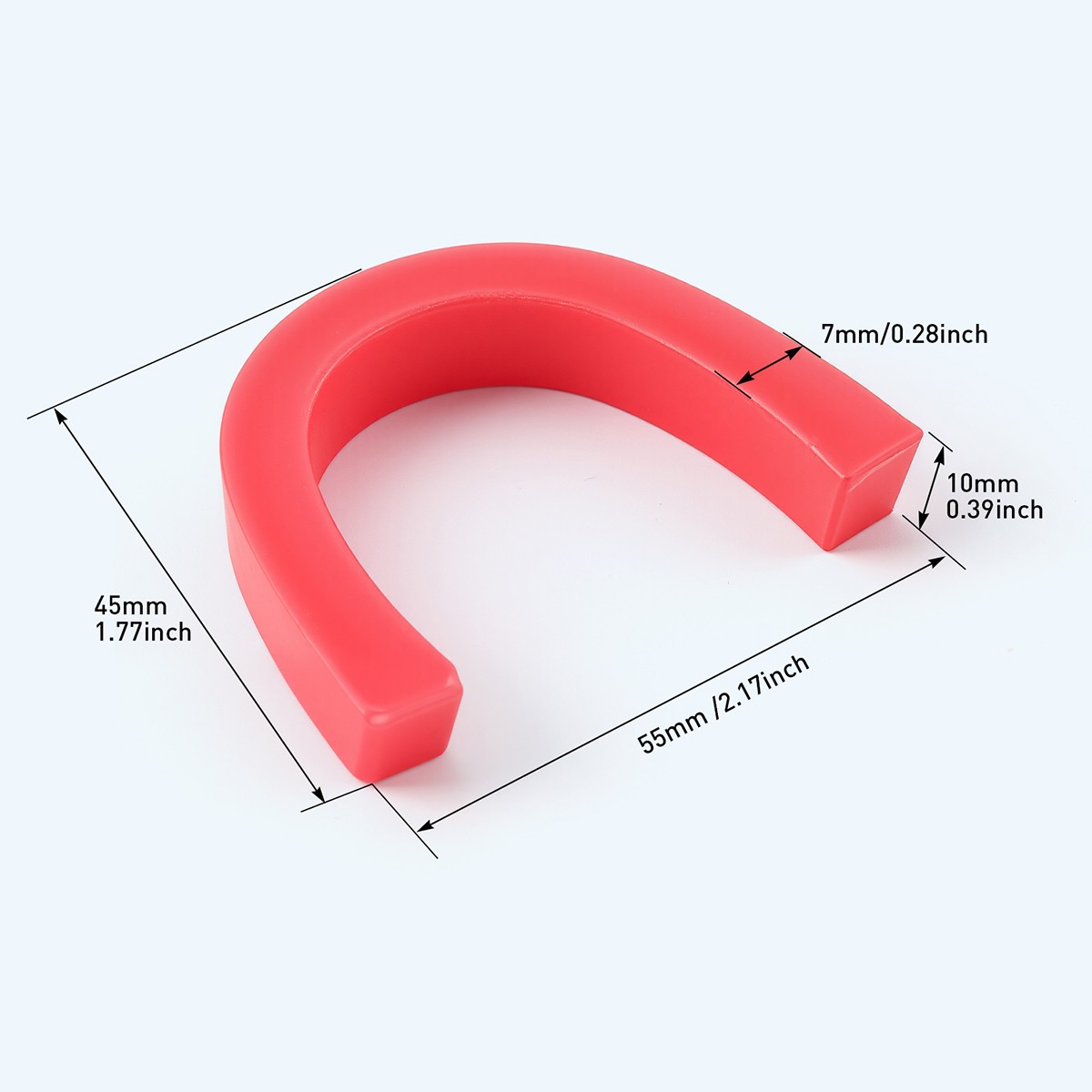 2 Pcs Dental Lab Bite Registration Wax Pink Curved U Shape Base Wax