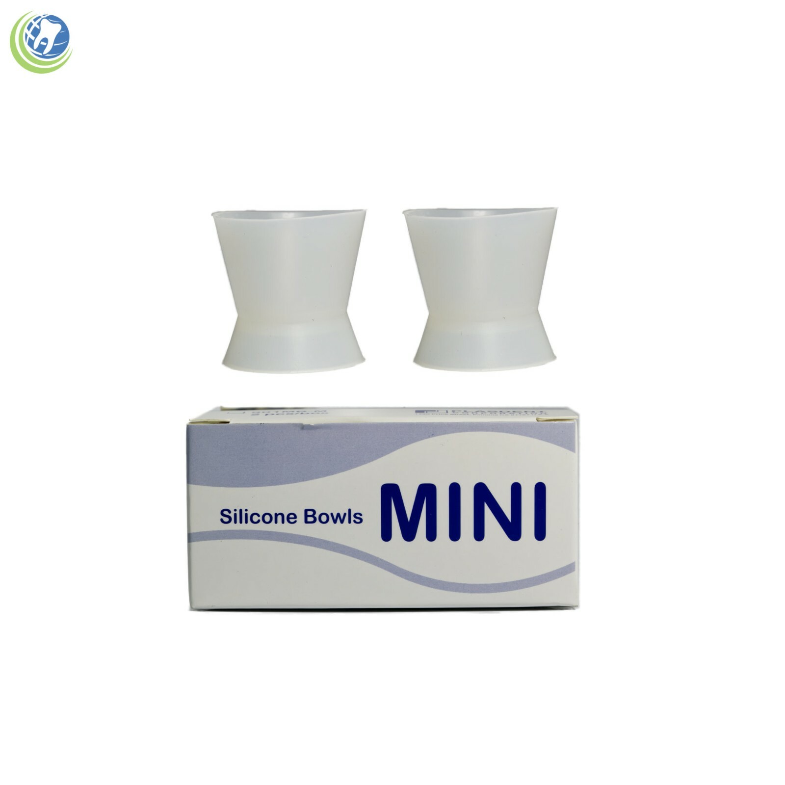 2X DENTAL LAB FLEXIBLE SILICONE DAPPEN DISH MIXING BOWL CUP 30ml