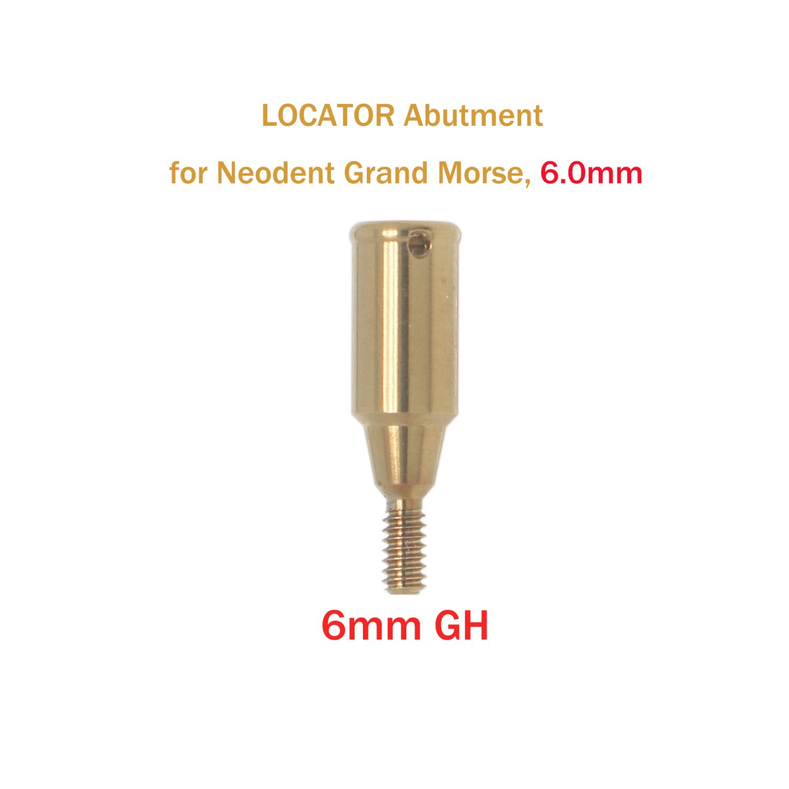 NEODENT GRAND MORSE LOCATOR Abutments 1-6mm w/Cap & Tool PEEK GM Overdenture Kit