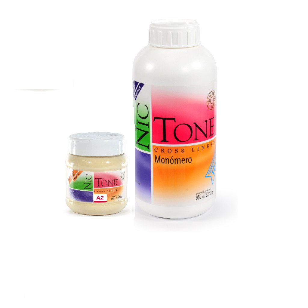 NIC TONE Autocurable Coldcure Acrylic Resin Powder All Shades AND Liquid by MDC