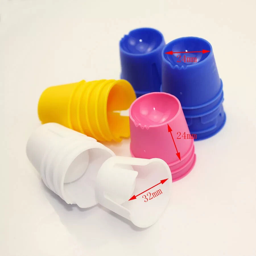 200Pcs Dental Disposable Plastic Dappen Dish Acrylic Prophy Four Color Container