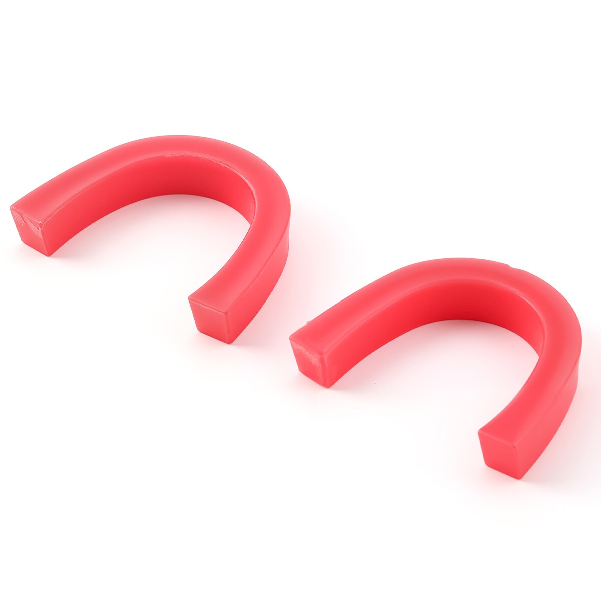 2 Pcs Dental Lab Bite Registration Wax Pink Curved U Shape Base Wax