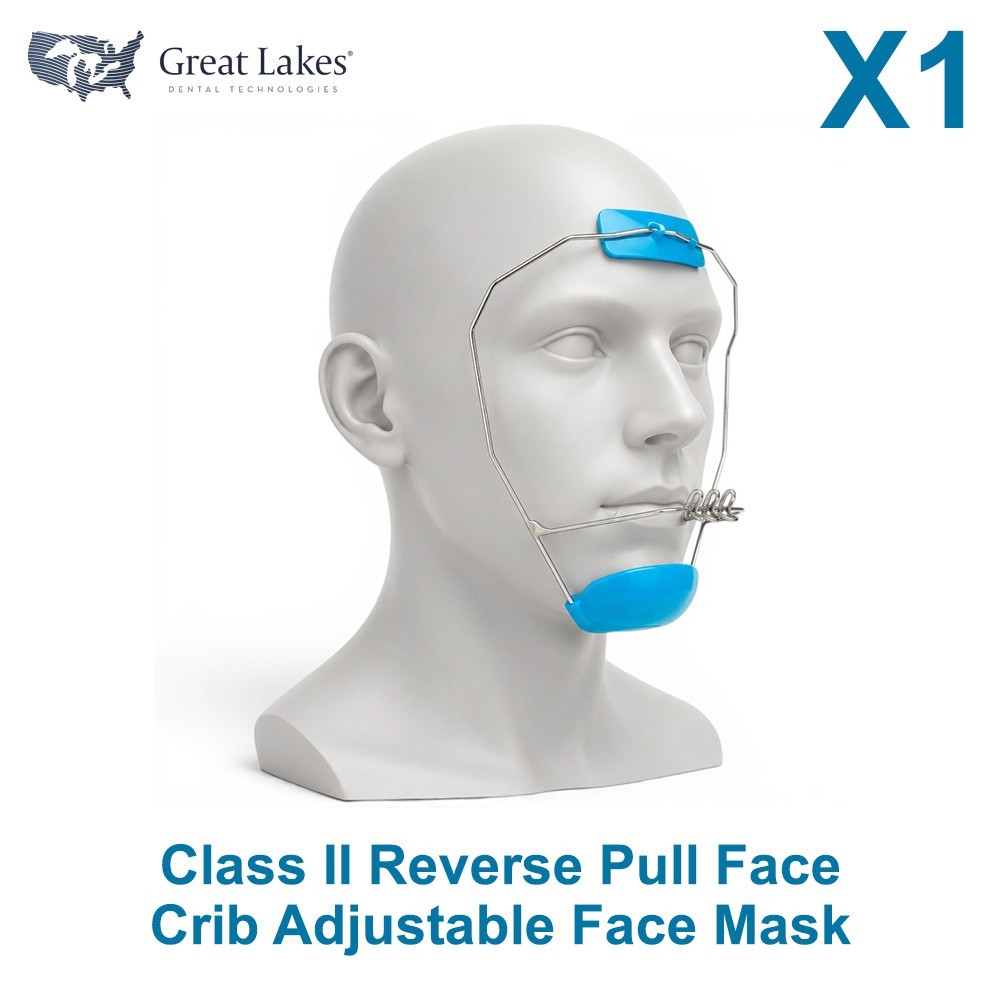 Great Lakes Ortho Reverse Pull Face Cribs Class ll Adjustable Face Mask Headgear