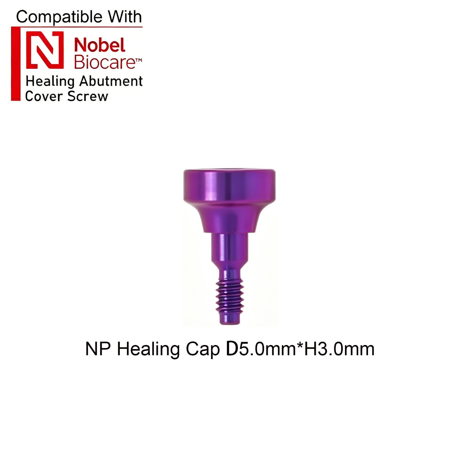US 5Pcs Dental Healing Abutment ∅3.6 ∅5.0 ∅6.0 Fit Nobel Active Biocare NP/RP
