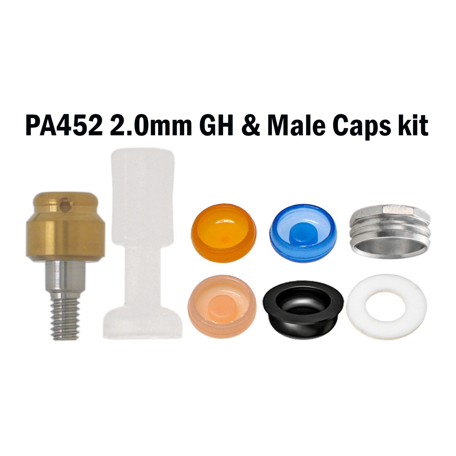 US Locator Overdenture Abutment Fit Zimmer Screw-Vent 4.5mm Male Cap Kit Implant