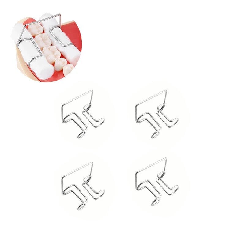Dental Moisture Clip Cotton Roll Clip Sterilizable Stainless Holder 2.1*2.6 cm