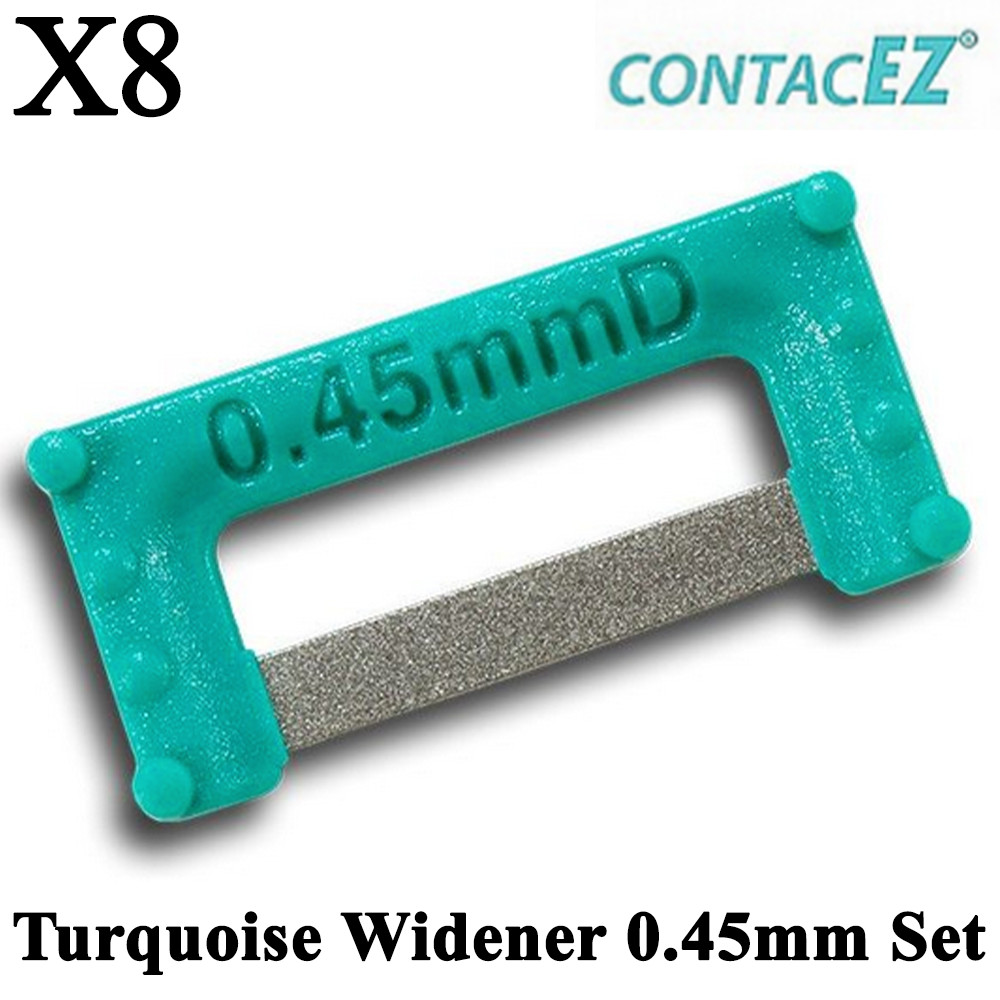 8pcs Dental ContacEZ Turquoise Widener 0.45mm Set
