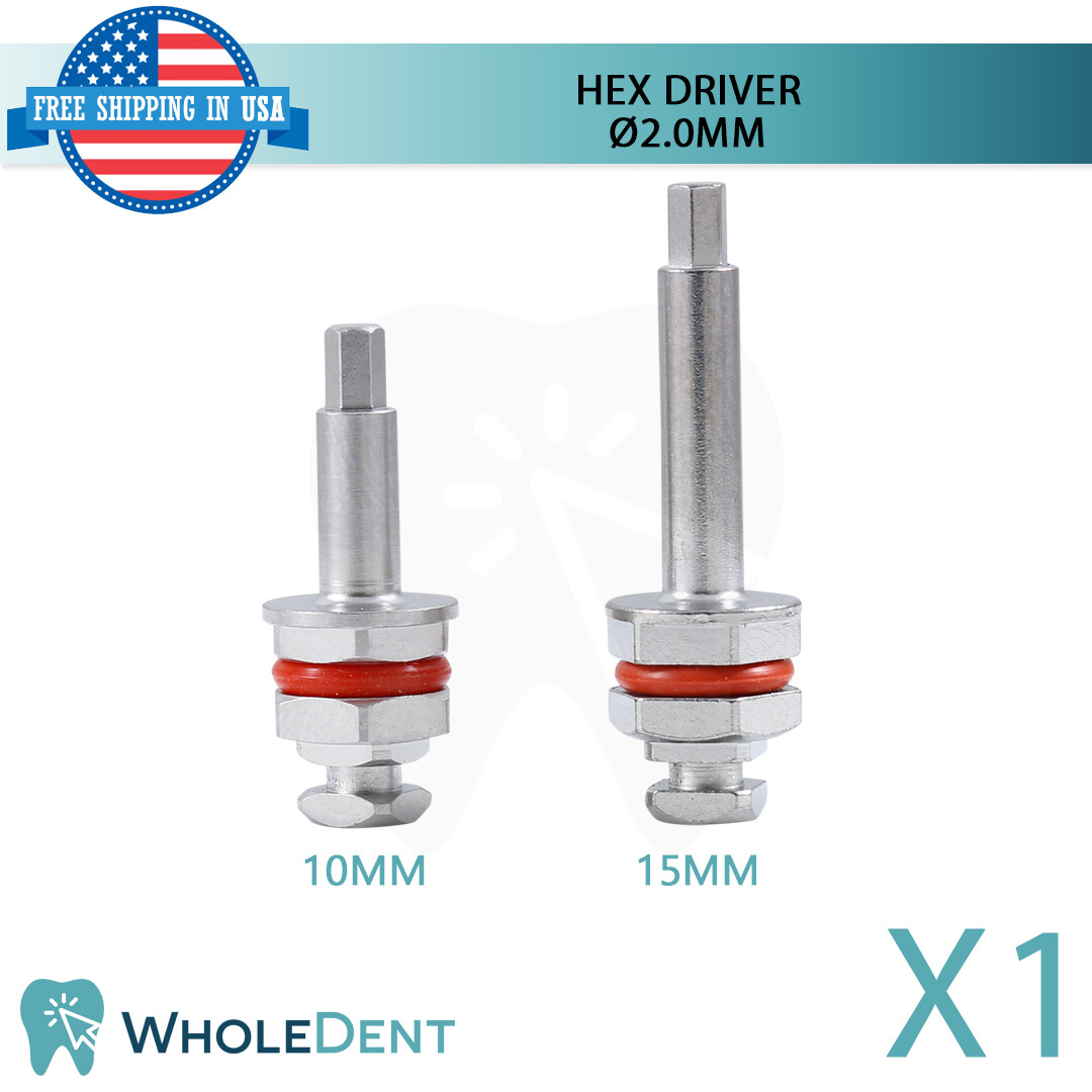 X1 Hex Driver 2.0mm For Dentists Dental Abutment Drivers Int Hex Slim Platform