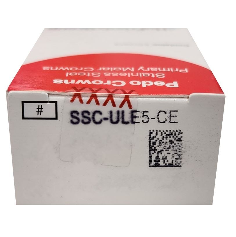 *5-Pieces* HuFriedyGroup Pedo Crowns Upper Left Primary 2nd #5 Refill SSC-ULE5