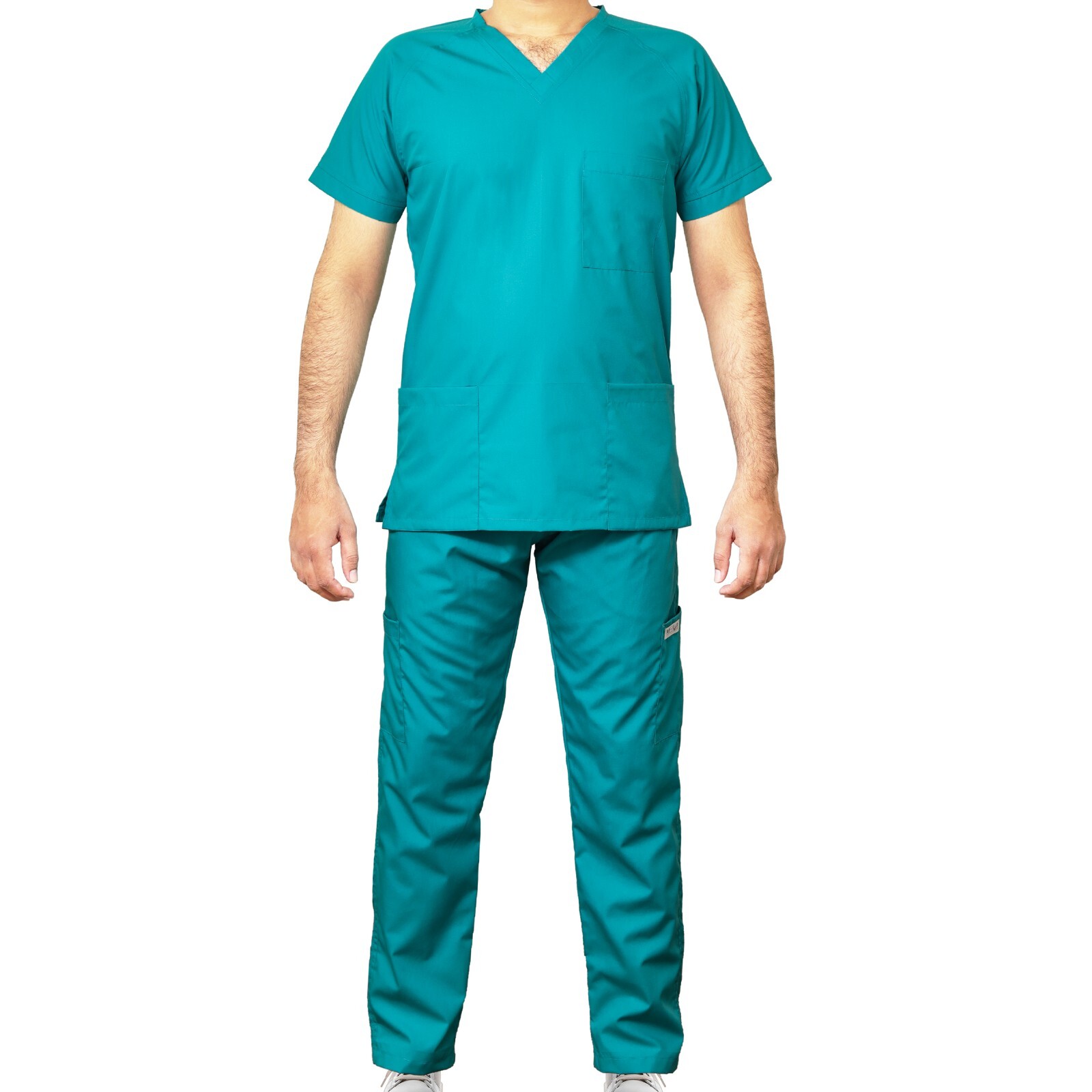 MediLap Mens Medical Scrub Uniform TUNIC TROUSER NHS Doctor Nurse Hospital Suit