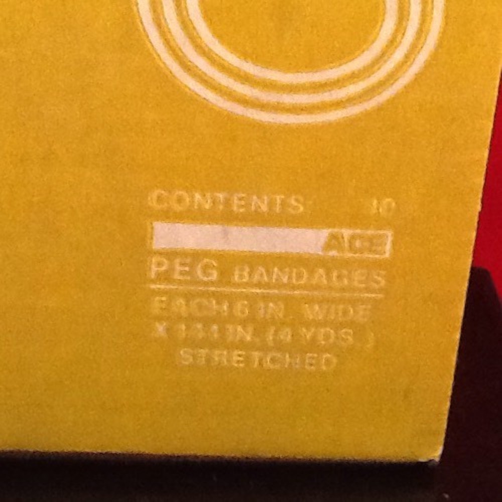 QTY 10, NEW PEG BRAND SELF ADHERING ELASTIC BANDAGE 6″ x 12′ stretched