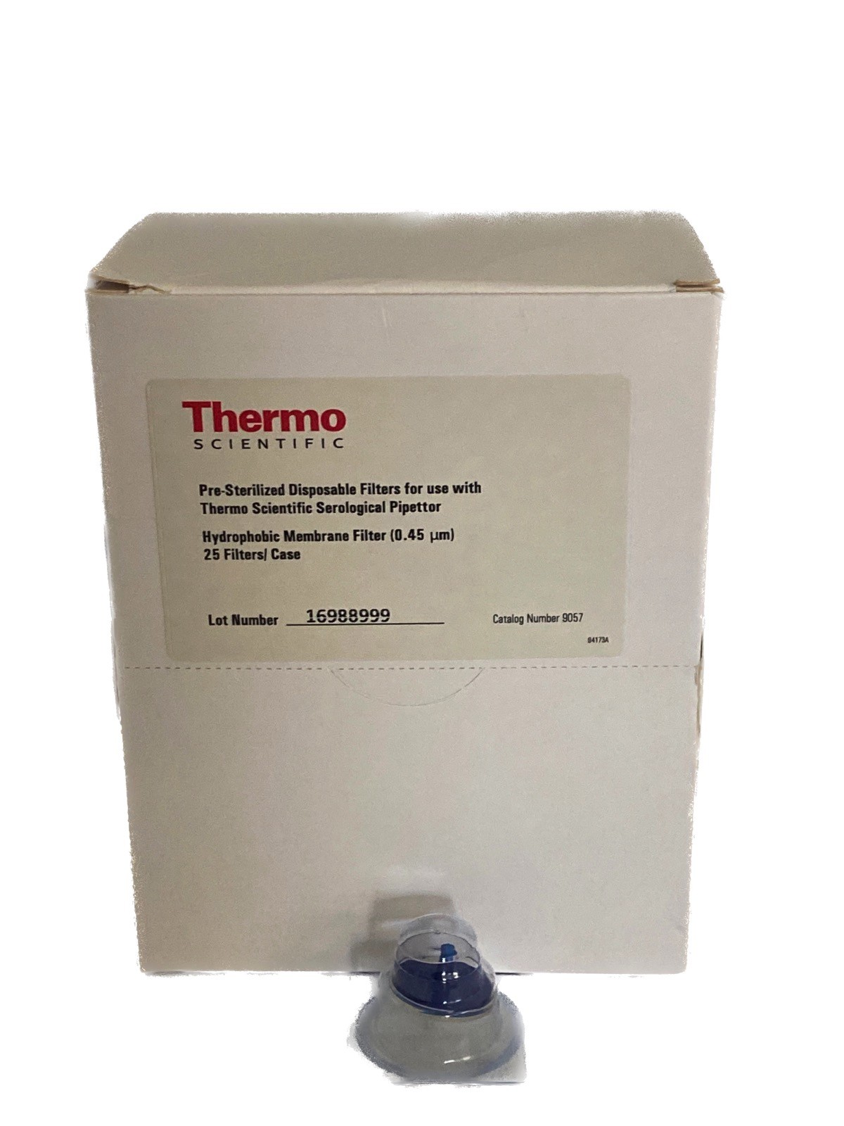 (25) THERMO Disposable 0.45um Hydrophobic Membrane Filters S1 Pipet Filler 9057