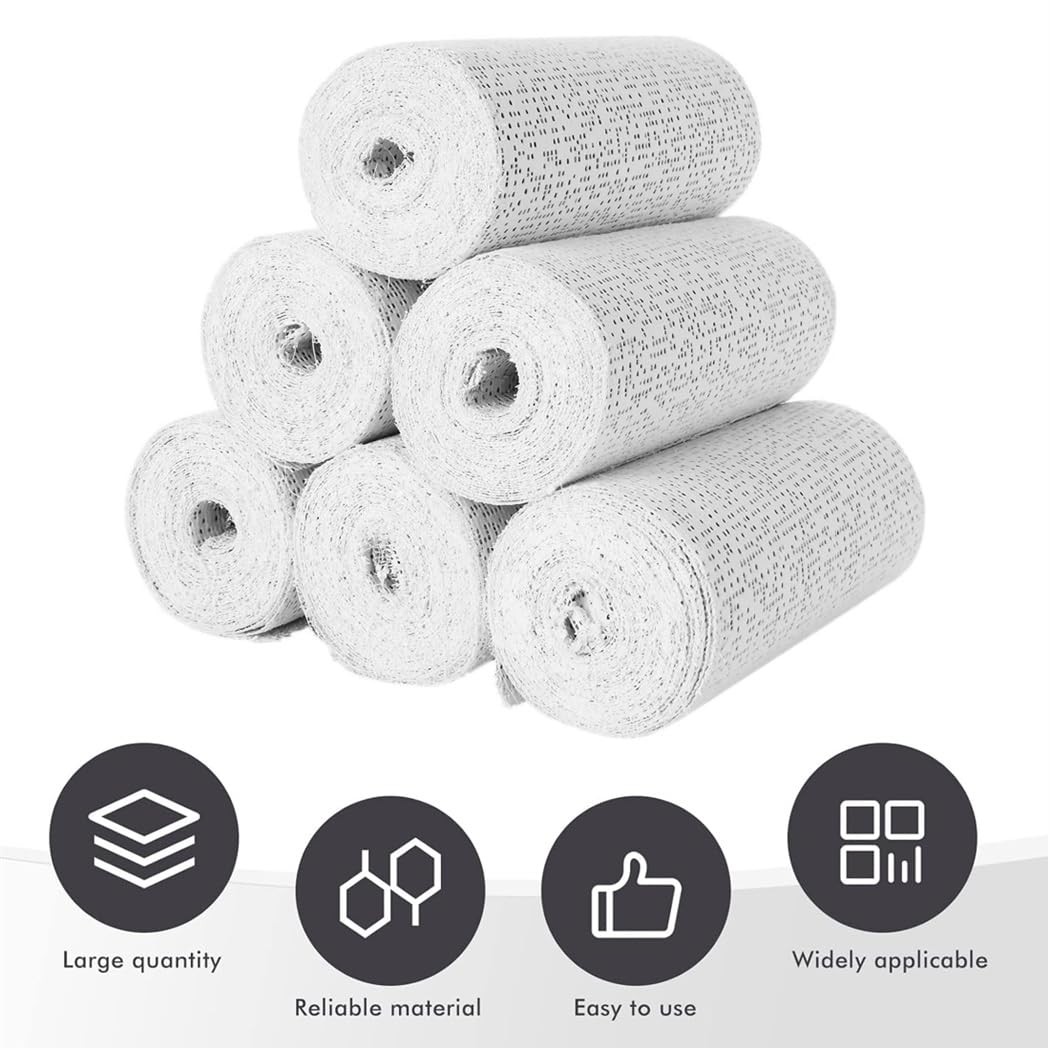 Plaster Coth Rolls 6 Pack Gauze Bandage 7.5*270cm, White