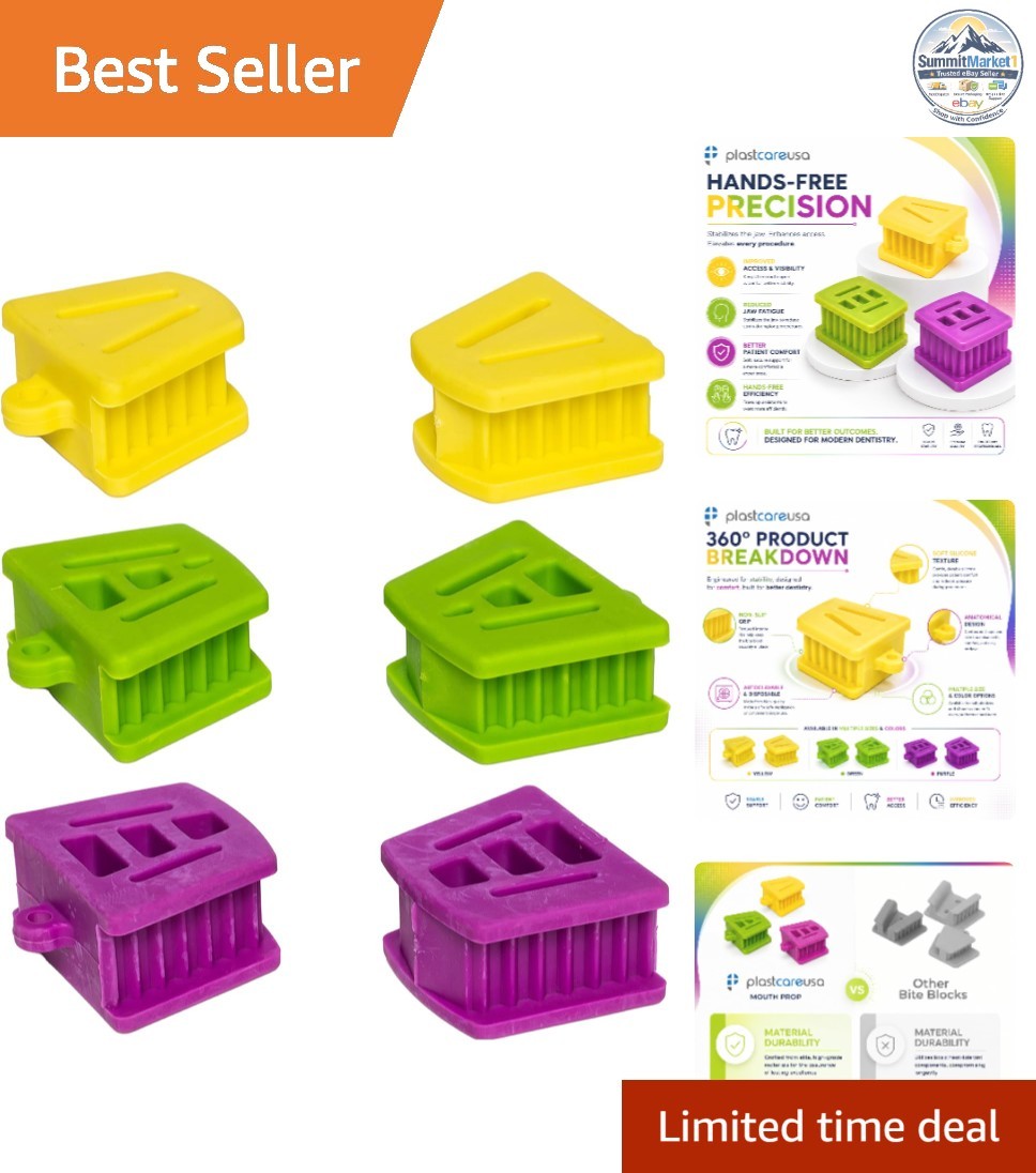 Dental Bite Blocks Autoclavable Silicone Mouth Props for Adults Kids
