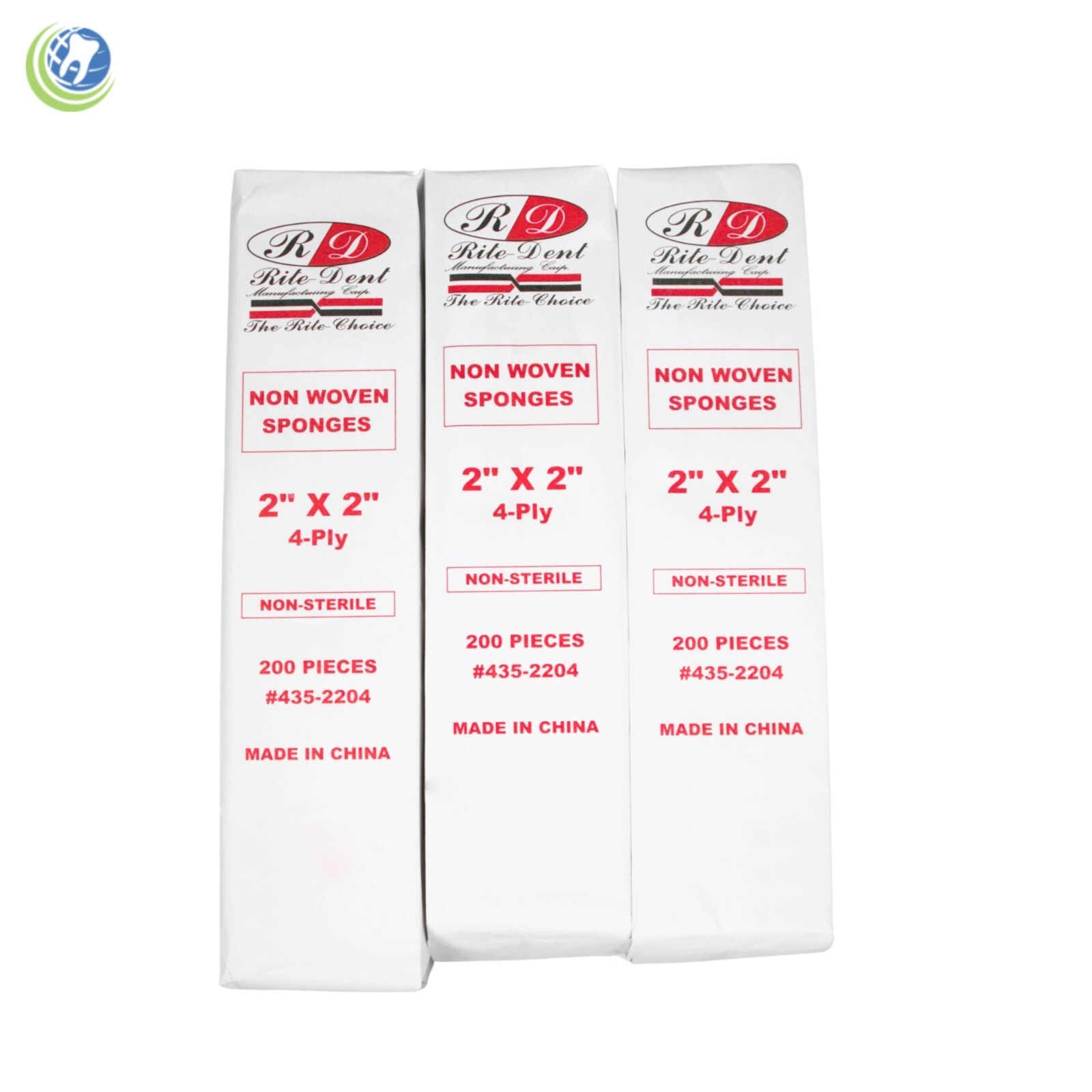 GAUZE 2 X 2 4 PLY NON WOVEN CASE OF 5,000 DENTAL MEDICAL HOSPITAL HYGIENIST