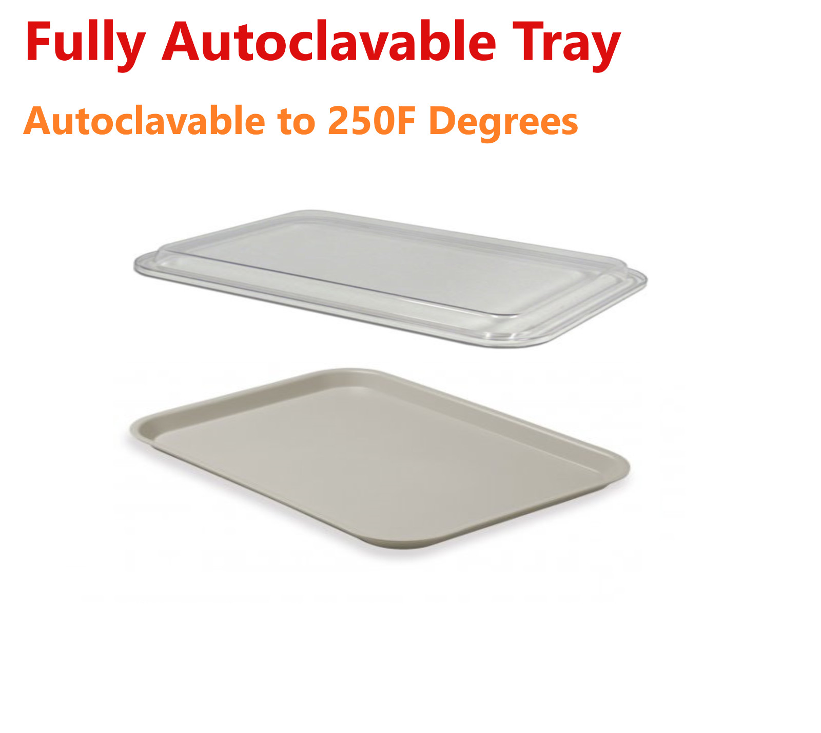 Dental B Tray Procedure SetUp B Ritter Tray with Clear Lid Cover – 1 Set