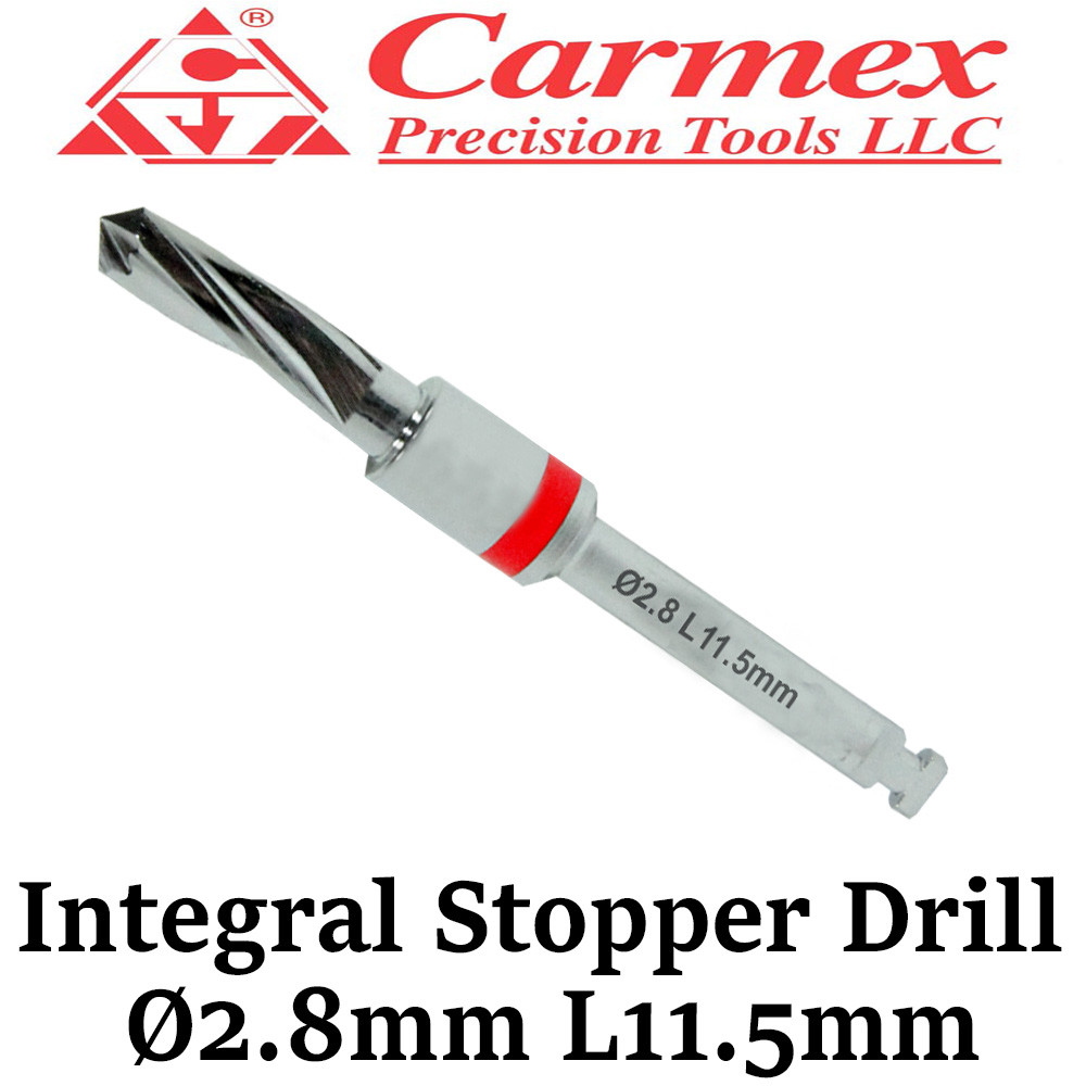 1x Carmex Dental Implant Surgical Integral Stopper Drill Irrigation Ø2.8mm