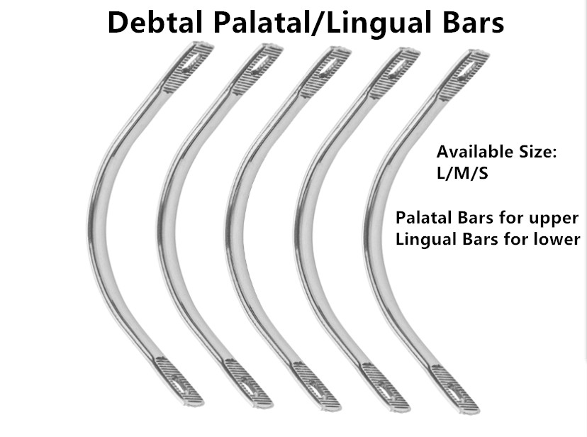 3Packs/60Pcs Dental Lingual Bars Lower/Upper In Large&Middle&Small Instruments