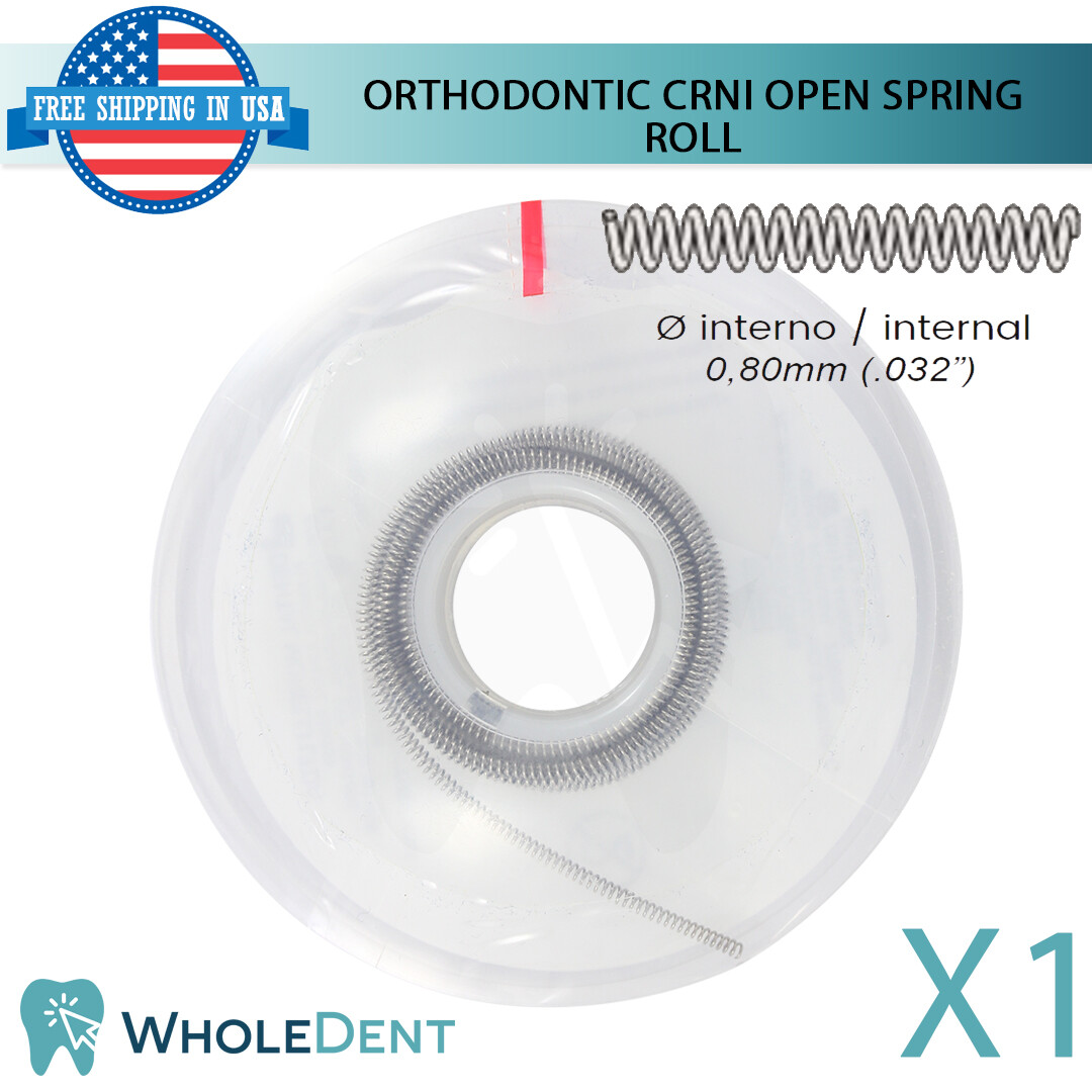 Orthodontic Dental CrNi Open Coil Spring Roll Stainless Steel 100cm .010″x.032