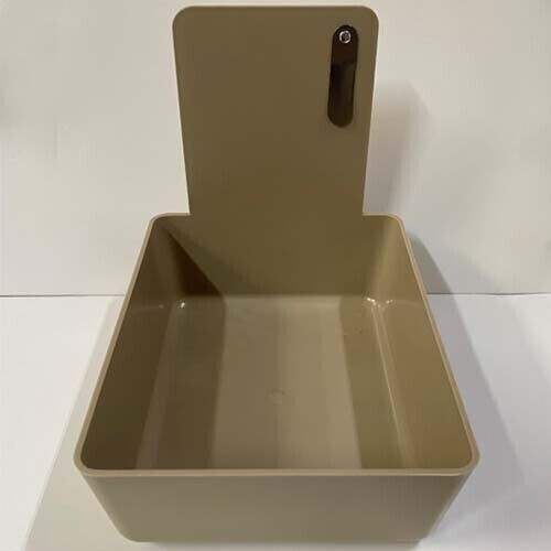 Beige Dental Lab Pan W/Stainless Steel Clip 20pk 7″ x 5¾” x 2½” Made in the USA