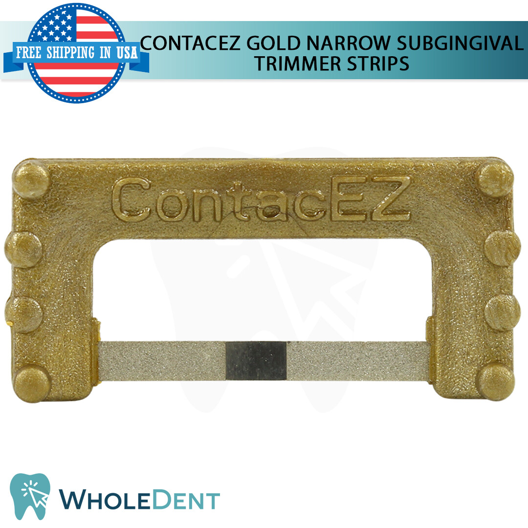 ContacEZ Gold Narrow Subgingival Trimmer 8 Strips Dental Restorative Cement