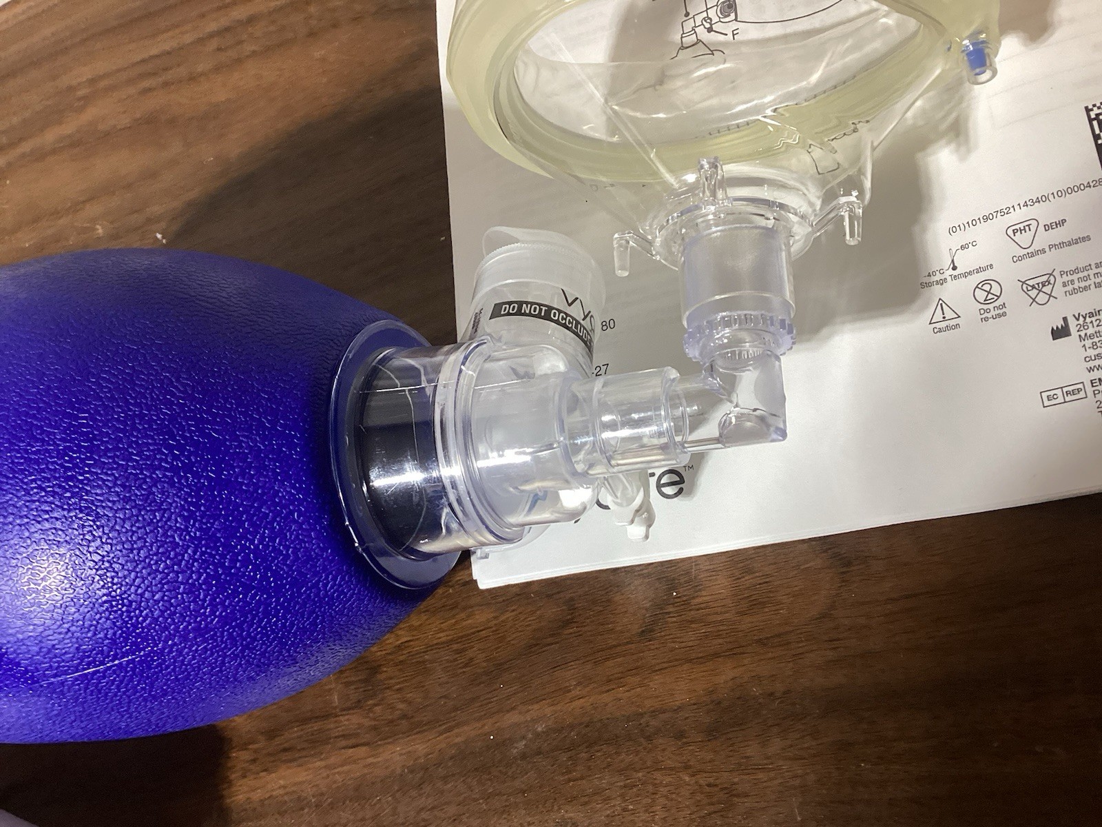 *1-Pack* Vyaire Medical AirLife Manual Adult Resuscitator 2K8032 Exp. 5/27/2029
