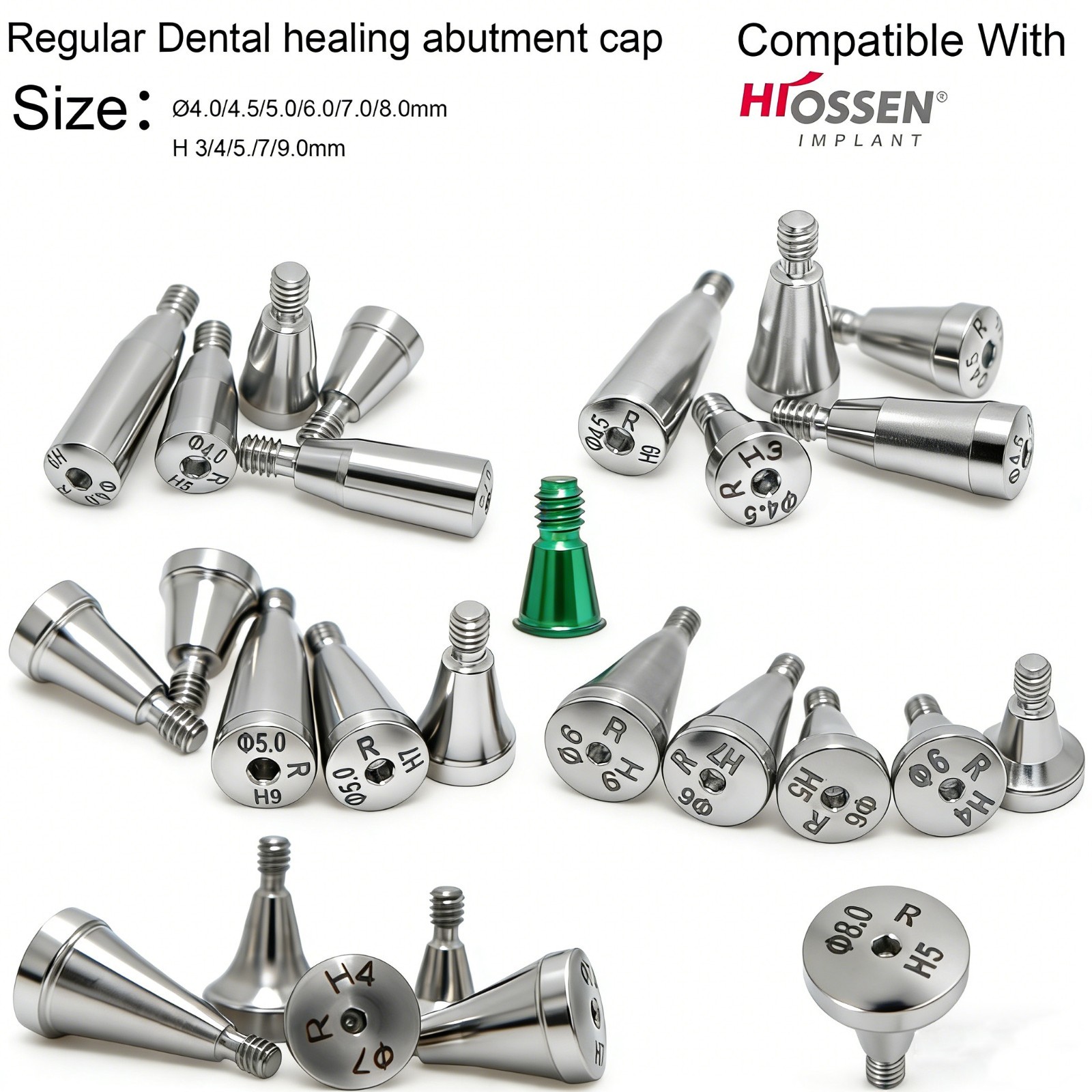 Hiossen NP RP Healing Abutment Ti Healing Cap For ET/TS Narrow/Regular Implant