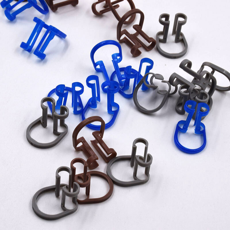 10 Pcs/Bag Dental Ortho Plastic Clinic Lab Isolator Cotton Roll Holder Clip Use