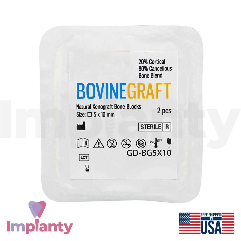 GDT Natural Gra ft Bovne Cubes Dental Sterile Blister Collagen Filling Material