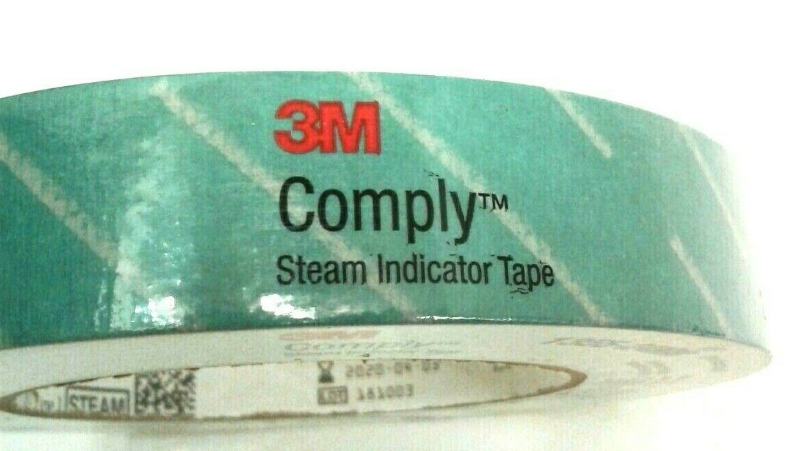 3M 1355-24MM Comply Lead Free Steam Indicator Tape 0.94″ x 60yds Qty 1 Roll