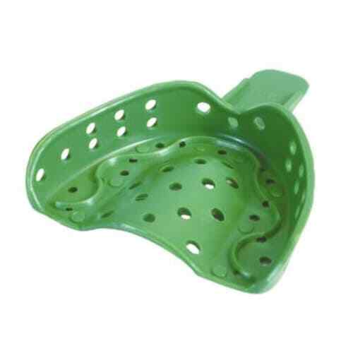 COE Spacer Trays #7D Small Green Perforated Upper Full-Arch Plastic Impression