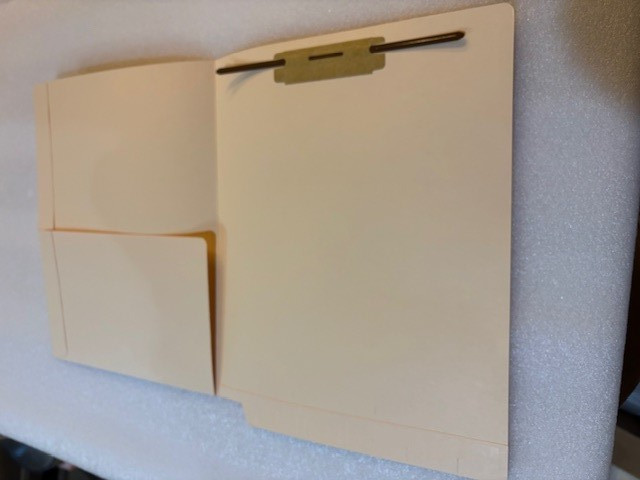 50 Patterson Dental 11-pt End-Tab w/ Half Pocket Folders – Records 70516344